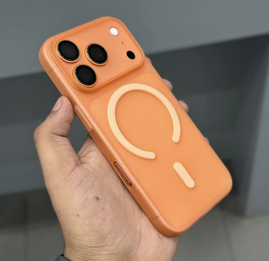 MMKIO AIR PAPER MAGSAFE CASE - ORANGE 17 PRO AND 17 PRO MAX