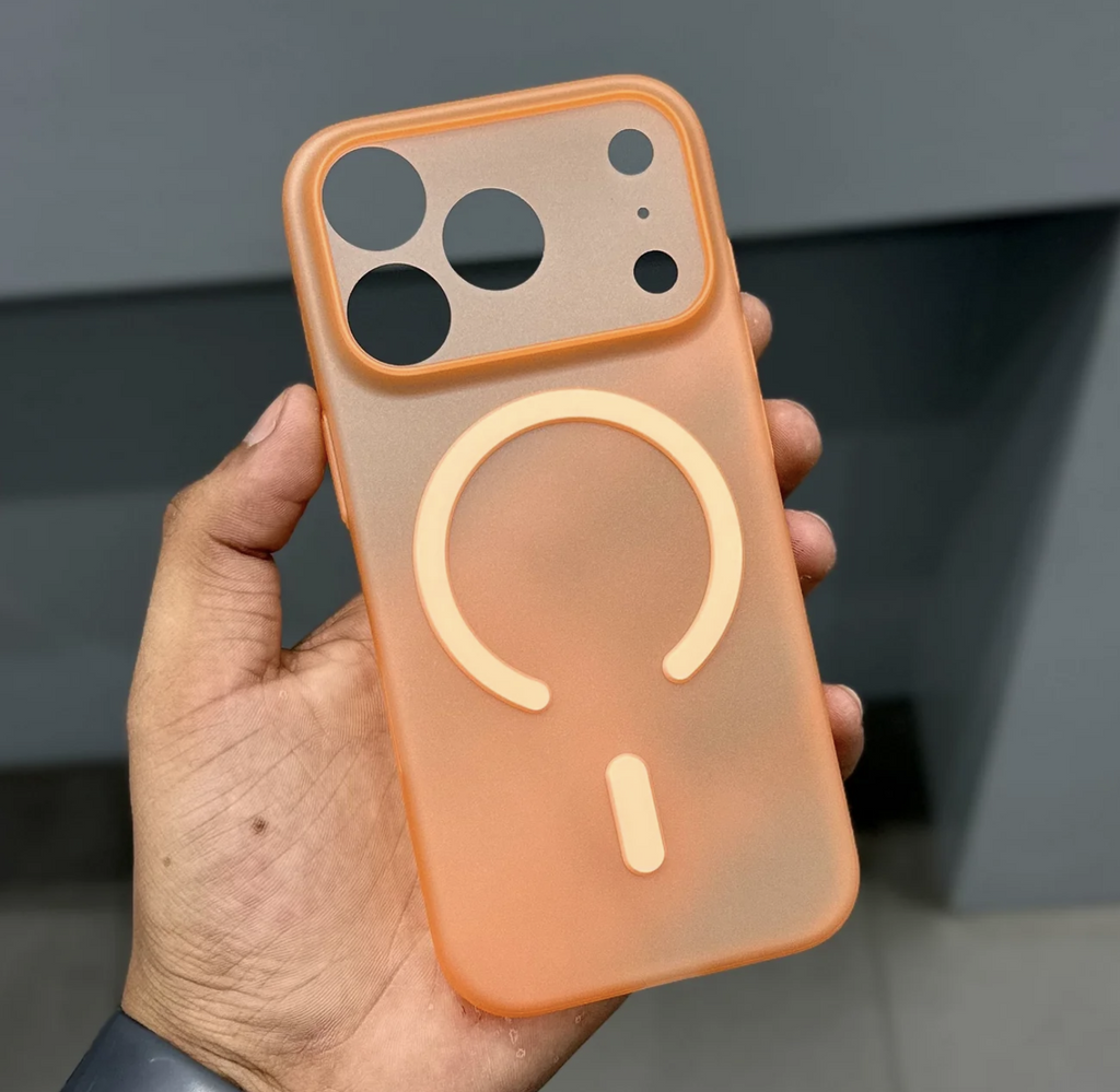 MMKIO AIR PAPER MAGSAFE CASE - ORANGE 17 PRO AND 17 PRO MAX