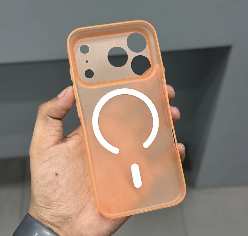 MMKIO AIR PAPER MAGSAFE CASE - ORANGE 17 PRO AND 17 PRO MAX
