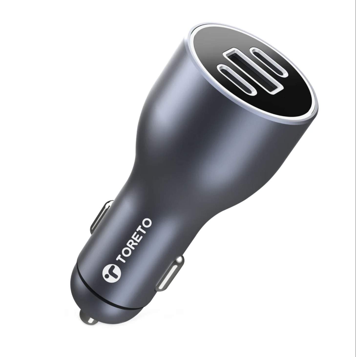 Turbo Ultra 120W ultra-fast car charger with 2 Type-C PD ports, 1 USB port, premium 100W Type-C cable, multi-circuit protection