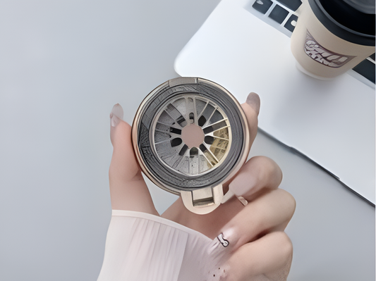 Click to see full view    techsage Stylish Magnetic Watch Display Stand, Floating Showcase for Smart Watches, Clear Acrylic Base and Mobile stnad with scorller with Full Saftey Mobile case and Phone