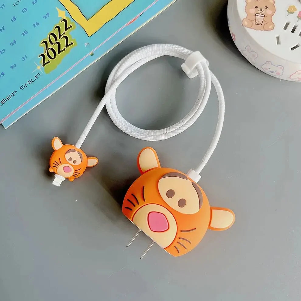 Iphone Charger Case Cover - Baby Tiger (4 Piece Set)