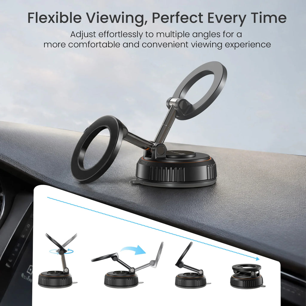 Hold Y 360° car mobile holder  Adjustable Viewing Angles| Foldable Design | Powerful Magnet| Universal Compatibility
